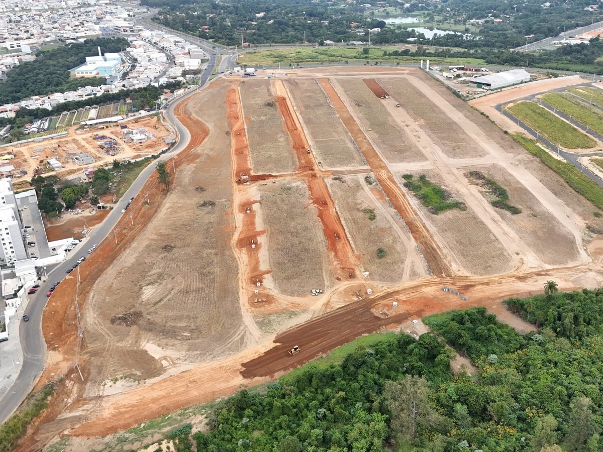 Acompanhamento de obra com imagens de drone